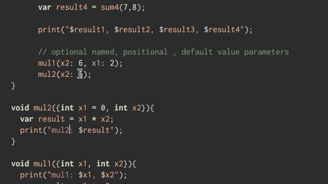 Dart Programming : Optional named, positional, default value function #EP4 смотреть онлайн