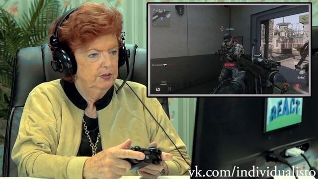 Реакция стариков на игру Call of Duty Advanced Warfare | Иностранцы пенсионеры в CoD [ИндивИдуалист смотреть онлайн
