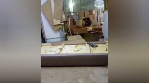 Угловой диван на независимом пружинном блоке