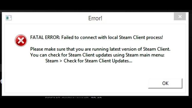 Не удалось соединиться с локальным процессом клиента Steam смотреть онлайн