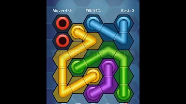 Pipe Lines Hexa Regular 2 Level 1-10 Solution смотреть онлайн
