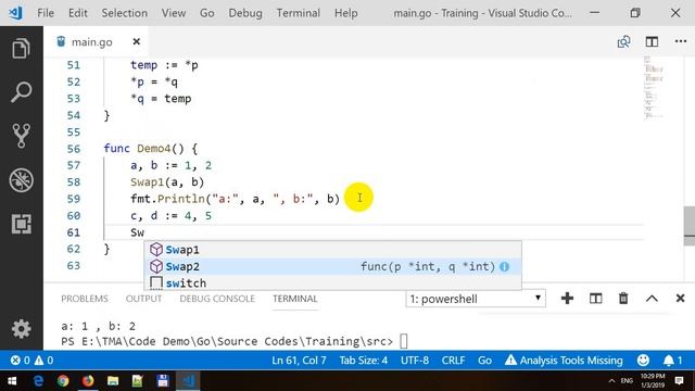 Pointer in GoLang смотреть онлайн