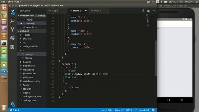 React-Native tutorial # 7 handle and display json data | FlatList смотреть онлайн
