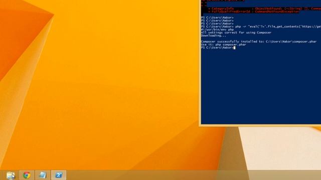 Installer composer sous Windows смотреть онлайн