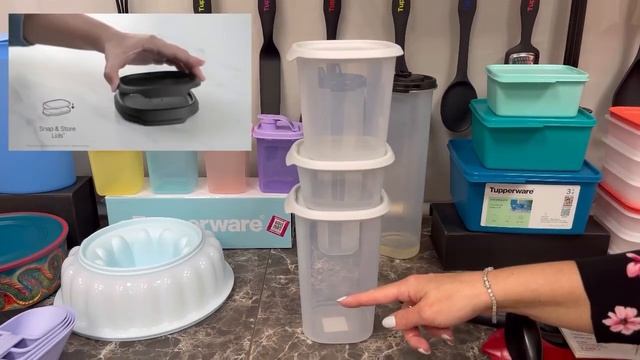 Набор контейнеров «One Touch Fresh» (370 мл / 810 мл / 1,25 л) #tupperware смотреть онлайн