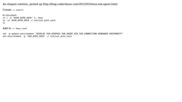 How can I get ssh-agent working over ssh and in tmux (on OS X)? (7 Solutions!!) смотреть онлайн