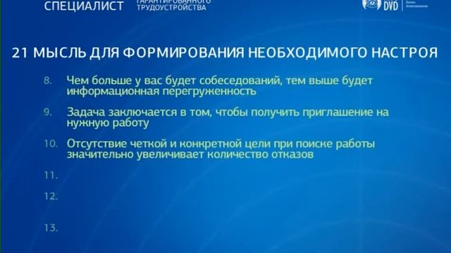 Настрой на поиск достойной работы смотреть онлайн