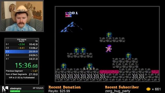 Kid Icarus NES speedrun in 29:43 by Arcus смотреть онлайн