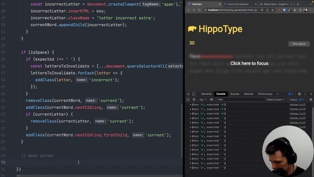 Build Typing Game with Javascript смотреть онлайн