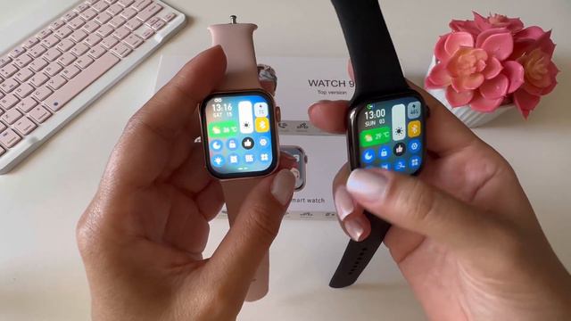 Smartwatch IW9 Vs IW9 Mini Screen Oled | Comparative | #smartwatch #applewatch #nfc