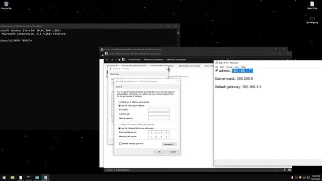 NEW NETWORK TWEAK (  SET STATIC IP ) LOWER LATENCY / BETTER RESPONSE! - ALCHEMY TWEAKS
