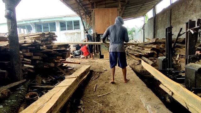 wujud asli kayu paling ringan dan lembut...!!! di gergaji sawmill смотреть онлайн