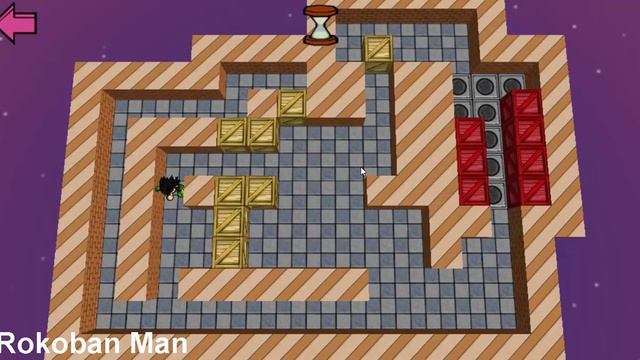 Sokoban (Boxxle) Level 71 played on Rokoban for Windows. смотреть онлайн