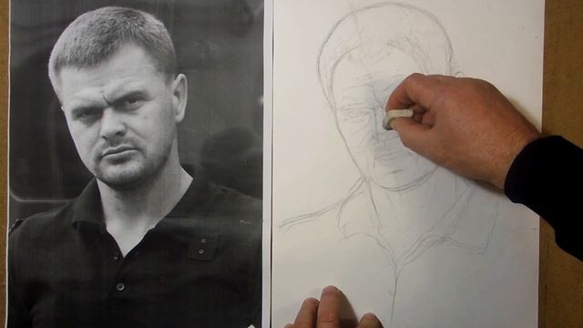 Как рисовать портрет мужчины . Урок 82 How to draw a portrait of a man смотреть онлайн