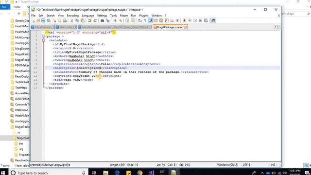 Create Custom Nuget package using Visual Studio смотреть онлайн