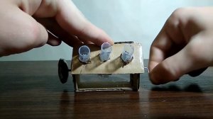 простой двигатель из картона