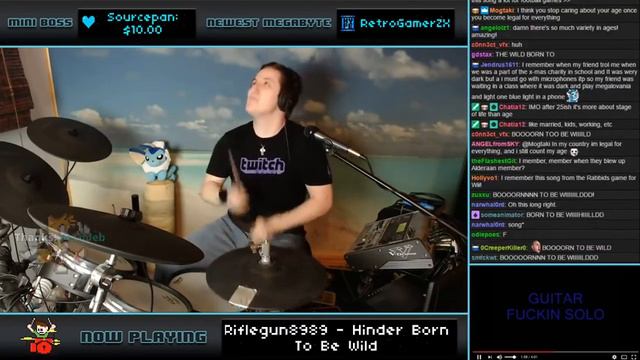 Hinder - Born To Be Wild (Drum Cover) -- The8BitDrummer смотреть онлайн