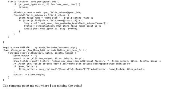 Wordpress: Dynamically get the meta key value of a menu item based on it's post ID смотреть онлайн