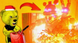 FNAF ШКОЛЬНИК ПОДЖЕГ ПИЦЦЕРИЮ и СБЕЖАЛ от ГОРЯЩИХ ПЕРДЯЩИХ АНИМАТРОНИКОВ ФНАФ !!!