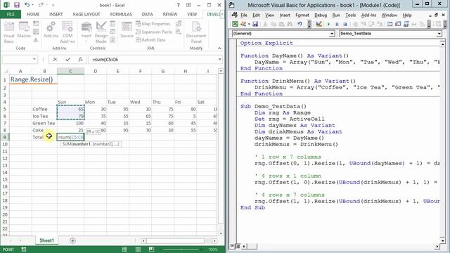 สอน Excel VBA: คำสั่ง Range.Resize() ตอนที่ 2 смотреть онлайн