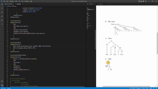 Diagrams in LaTeX - Parse tree - Linguistic trees смотреть онлайн