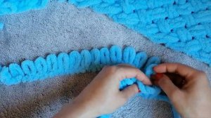 Узор "Плетенка" из пряжи Alize Puffy