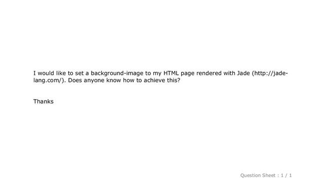HTML : Jade template engine / How to set a background image смотреть онлайн