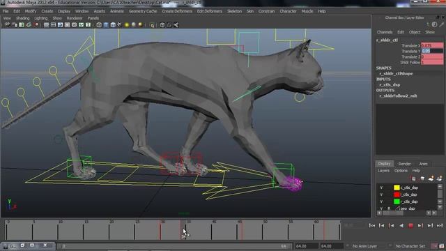 Quadrupede Walk Cycle Tutorial by SamyOddjob... смотреть онлайн