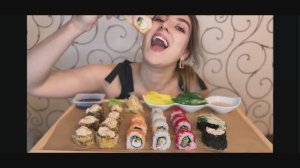 MUKBANG |РОЛЛЫ от СУШИВЕСЛА| ПРОБУЕМ НОВУЮ ДОСТАВКУ