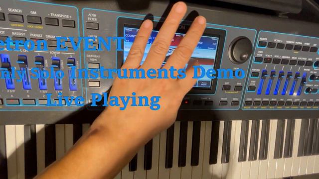 Ketron Event Solo Instrument Demo Live Recording