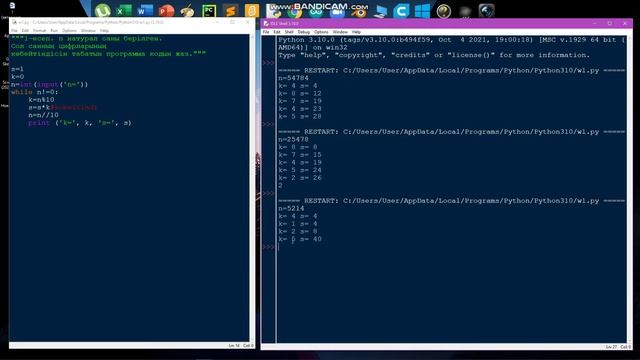 Python #4 практикалық жұмыс, циклдік алгоритмдерді программалау, While циклі