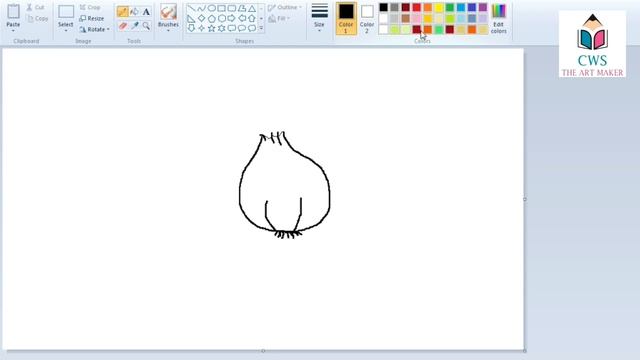 How to draw garlic / vegetables drawing - Creator Work Space. смотреть онлайн