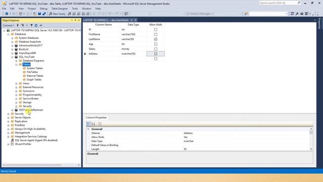 SQL Server : Creating a Table in SQL Server смотреть онлайн