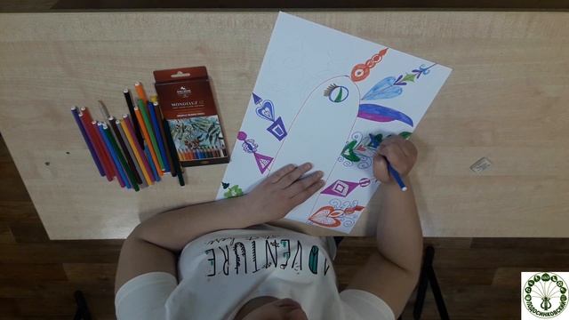 Рисуем птицу дивную. смотреть онлайн