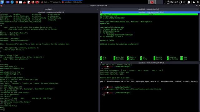 Wildcard Injection - Python FTP - WordPress - Rbash | TryHackMe Jeff | Türkçe Anlatım смотреть онлайн