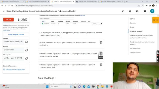Scale Out and Update a Containerized Application on a Kubernetes Cluster || Lab Solution || Qwiklab смотреть онлайн