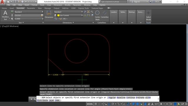 64: Curso de AutoCAD en Espanol: DIM Command смотреть онлайн
