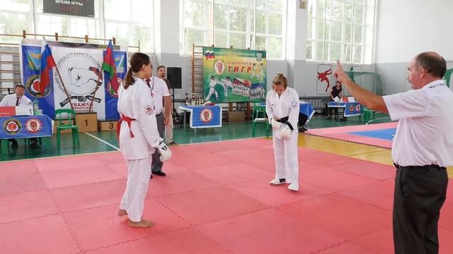 Первенство МО Апшеронский район по всестилевому каратэ. Кумитэ сёбу-санбон -3. смотреть онлайн