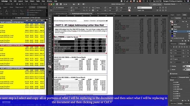Importing Tables to Indesign from Excel смотреть онлайн