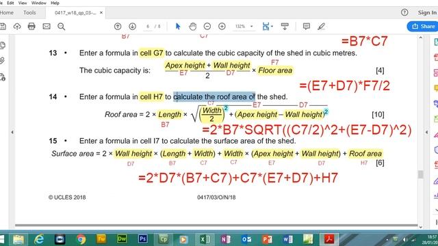 8 ICT IGCSE Paper 3 2018 Spreadsheets Oct Nov смотреть онлайн