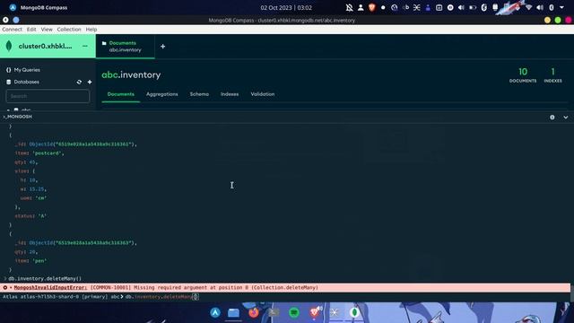 MongoDB Shell - delete смотреть онлайн