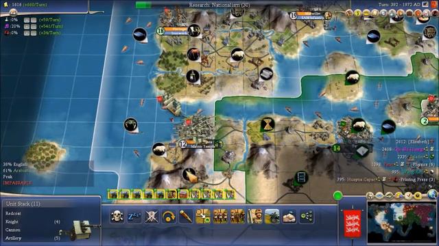 Let's Play Civ 4 Earth1000AD scenario England - Part 13 смотреть онлайн