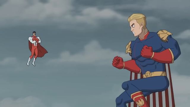 Omni-Man VS Homelander But Omni-Man's Theme Is Playing On The Background