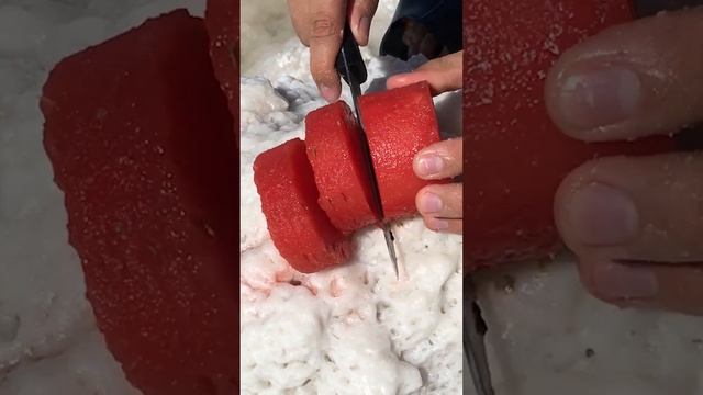 Солёный арбуз идеальный ужин для лета #рецепты #арбуз #еда