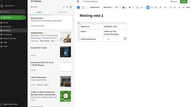 Create & Edit Tables using Evernote for desktop смотреть онлайн