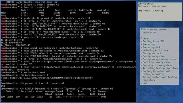 Arch Linux installation recording to kernel 5.13.7-arch1-1 (testing) смотреть онлайн