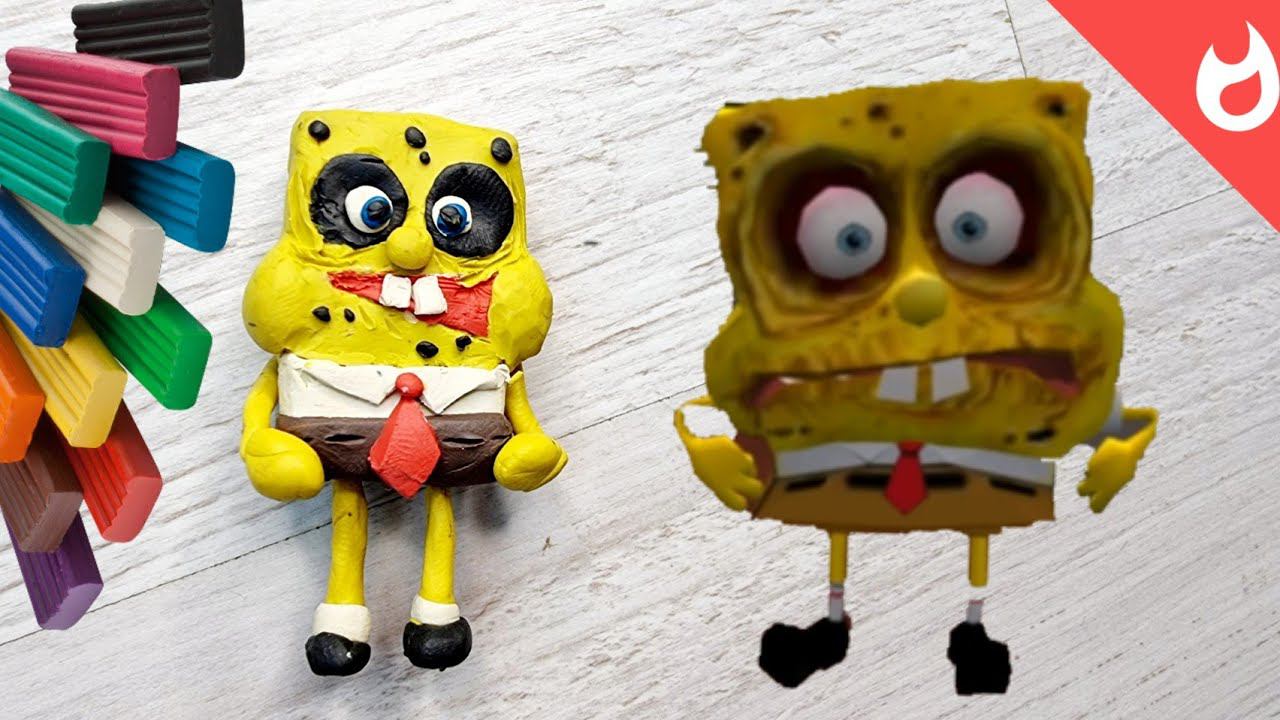 Спанч боб из пластилина /Губка Боб зомби /Спанч боб битва за бикини боттом смотреть онлайн