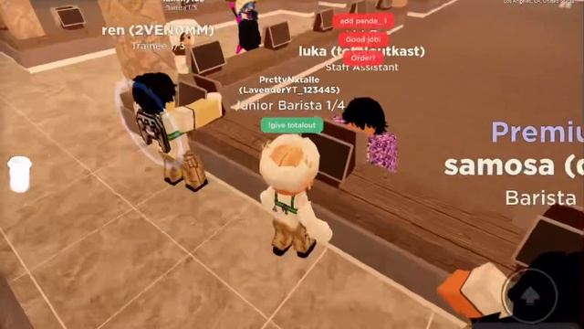 Frappe trainings! (OLD VIDEO) Junior barista- barista♡ Roblox смотреть онлайн