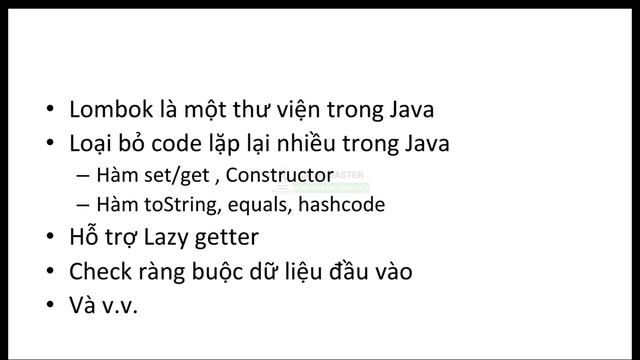 Lombok 01 - Giới thiệu thư viện Lombok Java - Trung Tâm Java Master смотреть онлайн