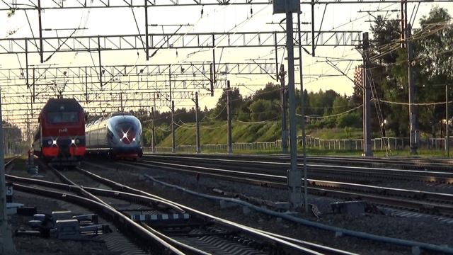 Высокоскоростной электропоезд ЭВС2-?? "Сапсан" № 771Н Санкт-Петербург-Нижний Новгород смотреть онлайн